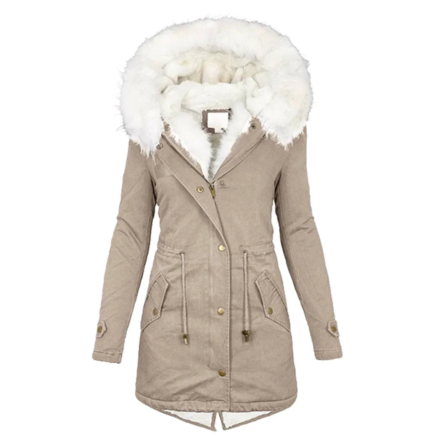Giulia - Winter Coat with Faux Fur Lining