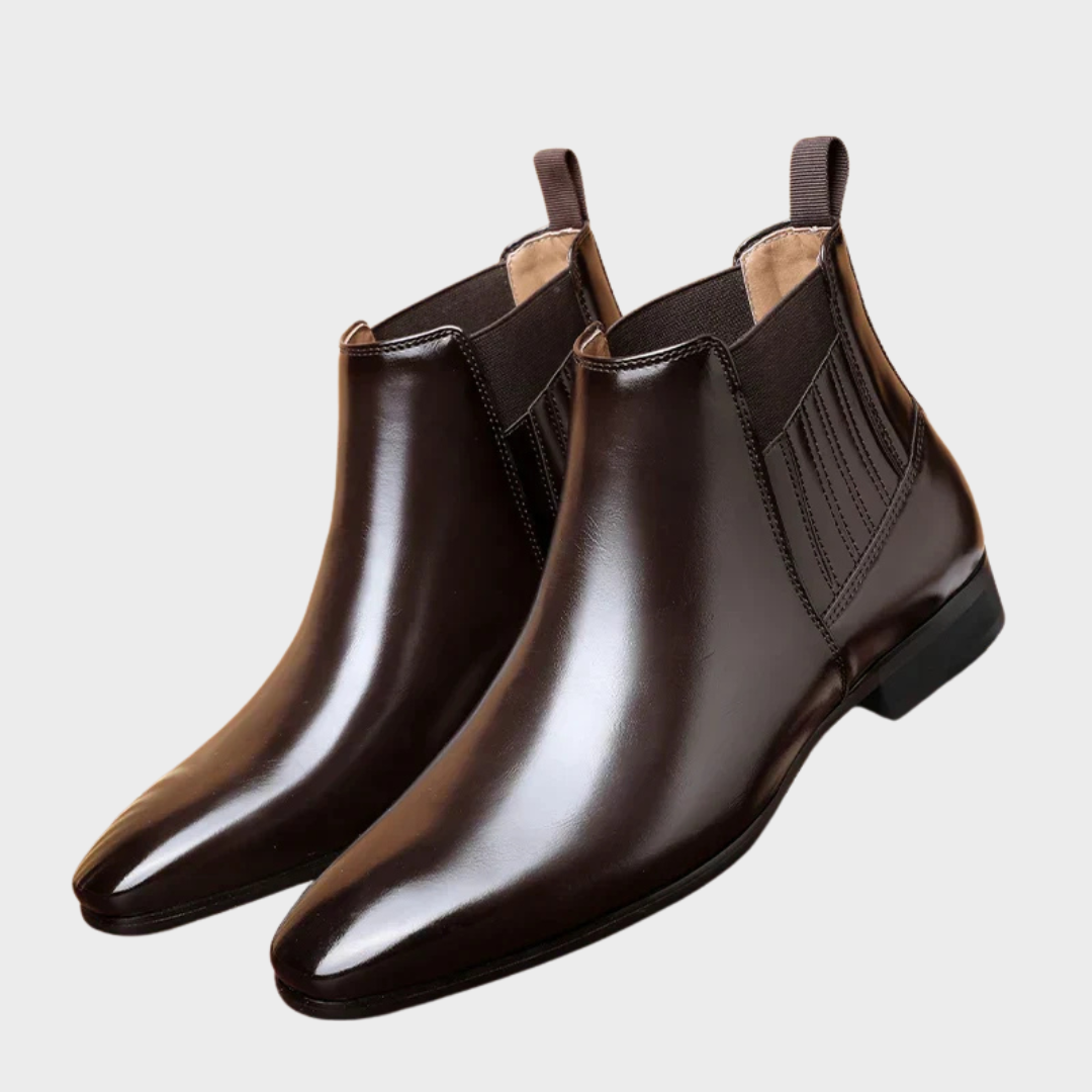 Peyton | Synthetic Leather Ankle Boots