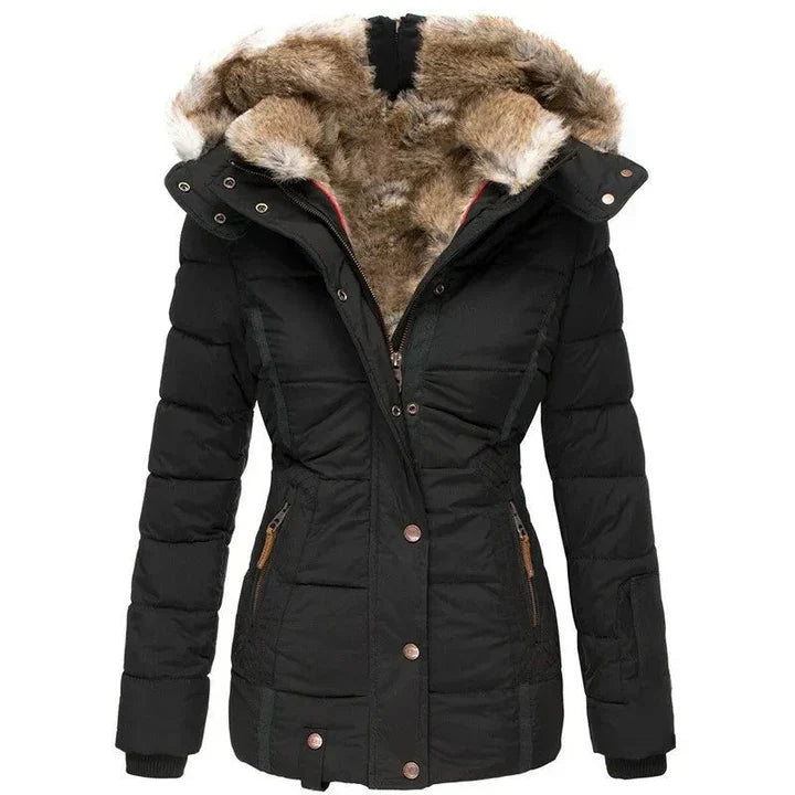 Sophie – Warm Winter Coat with Fur Lining