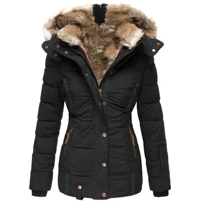 Sophie – Warm Winter Coat with Fur Lining