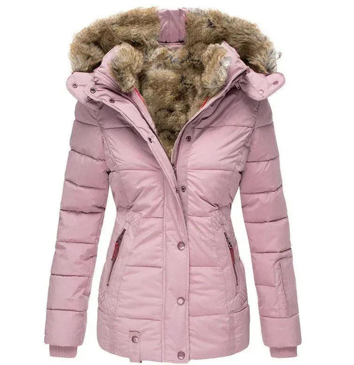 Sophie – Warm Winter Coat with Fur Lining