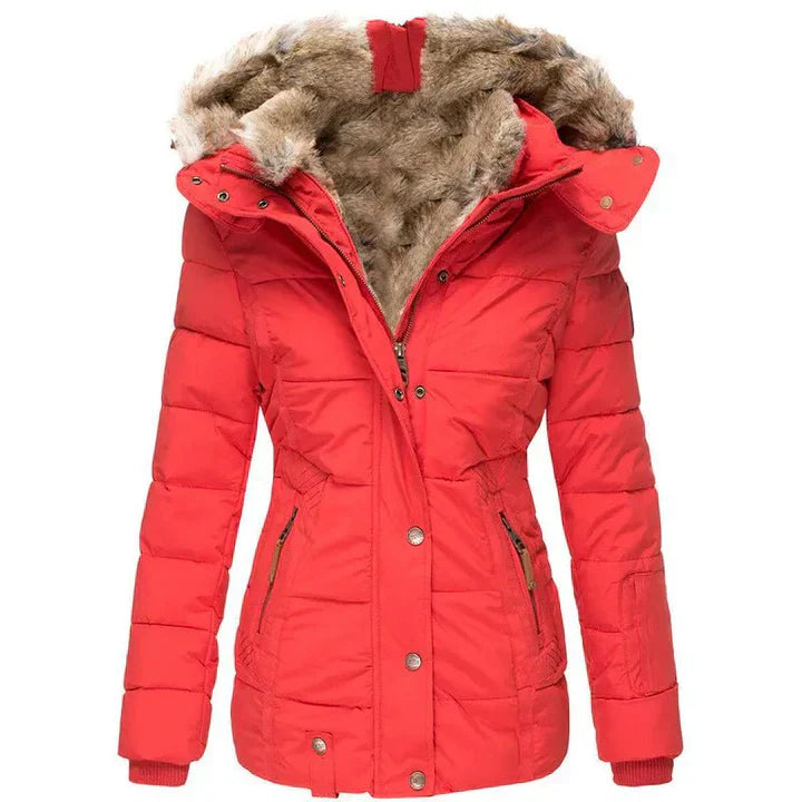 Sophie – Warm Winter Coat with Fur Lining