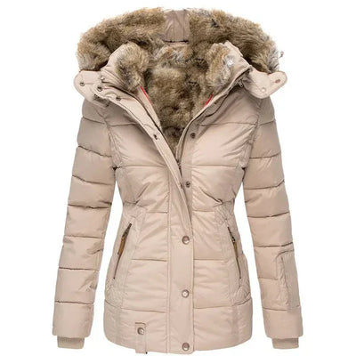 Sophie – Warm Winter Coat with Fur Lining