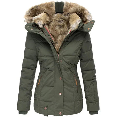 Sophie – Warm Winter Coat with Fur Lining